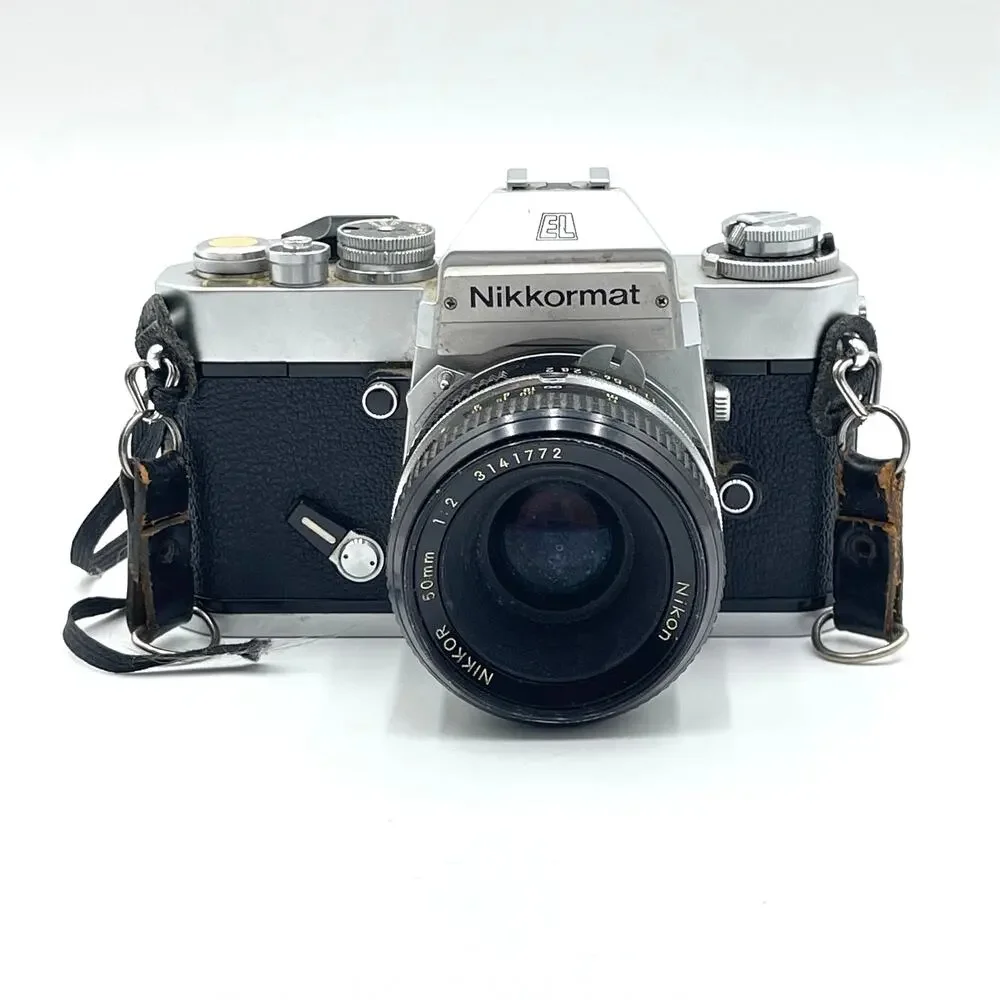 Nikon Nikkormat EL Film Camera with 50mm f1.4 Nikkor-S Lens As Is
